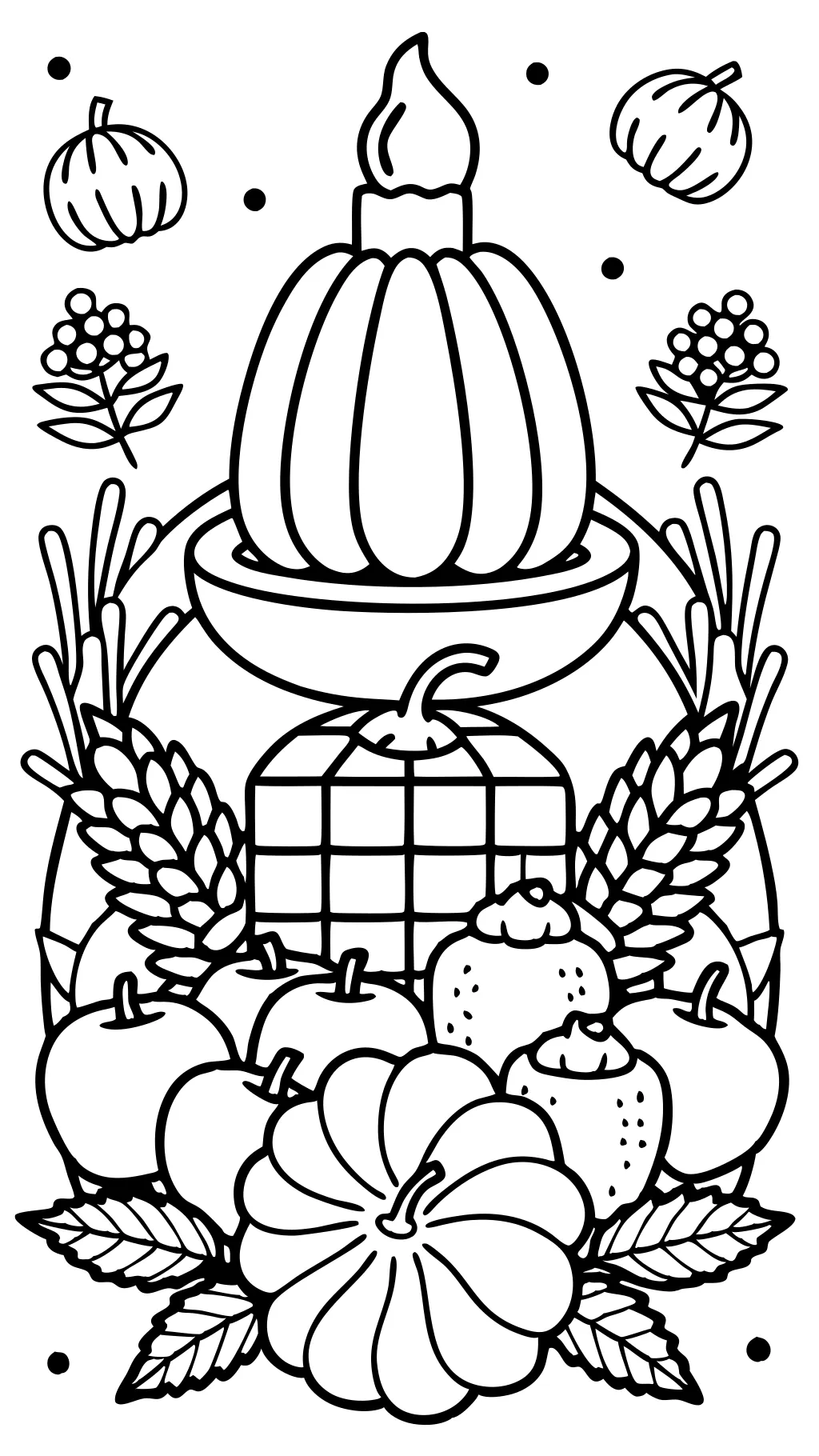 fall and thanksgiving coloring pages